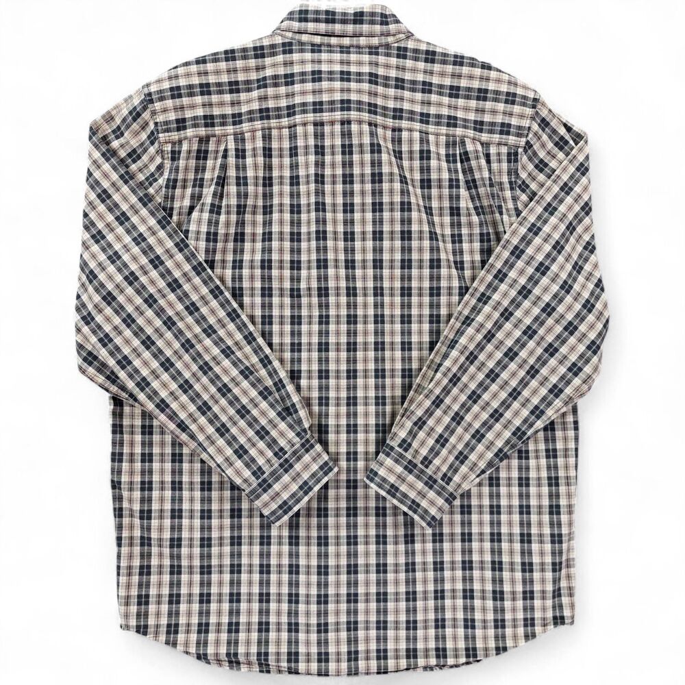 Carhartt Mens L Plaid Work Shirt Long Sleeve Button Down Cotton Outdoor - Picture 2 of 8